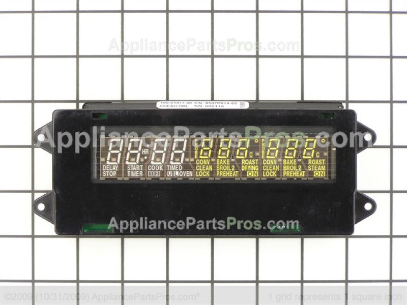 Amana range Clock (part number WP71001872), the component to check for code 4d42 (shared reference photo for this part type)