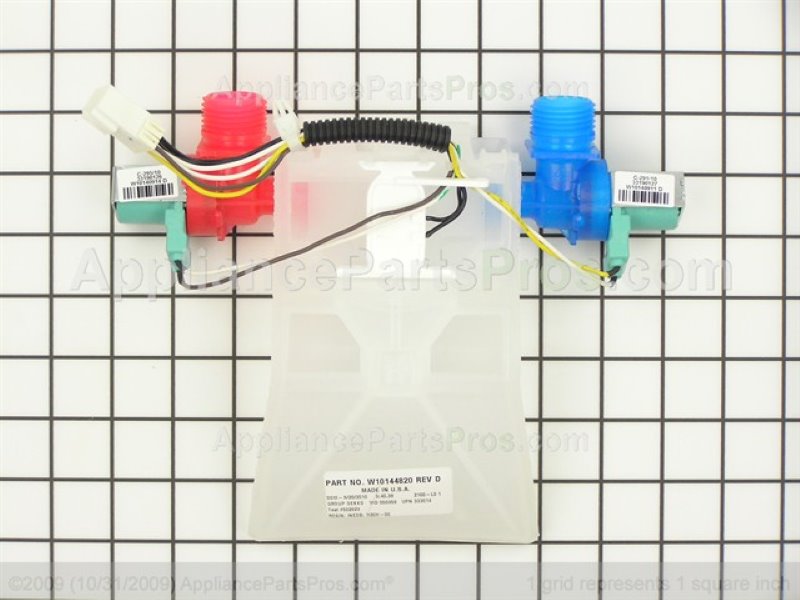 Amana washer Valve Vac Break (part number WPW10144820), the component to check for code F0 E4
