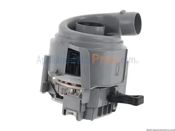 Bosch dishwasher circulation pump part photo, the component usually involved when E21 (circulation pump blocked or not running) appears