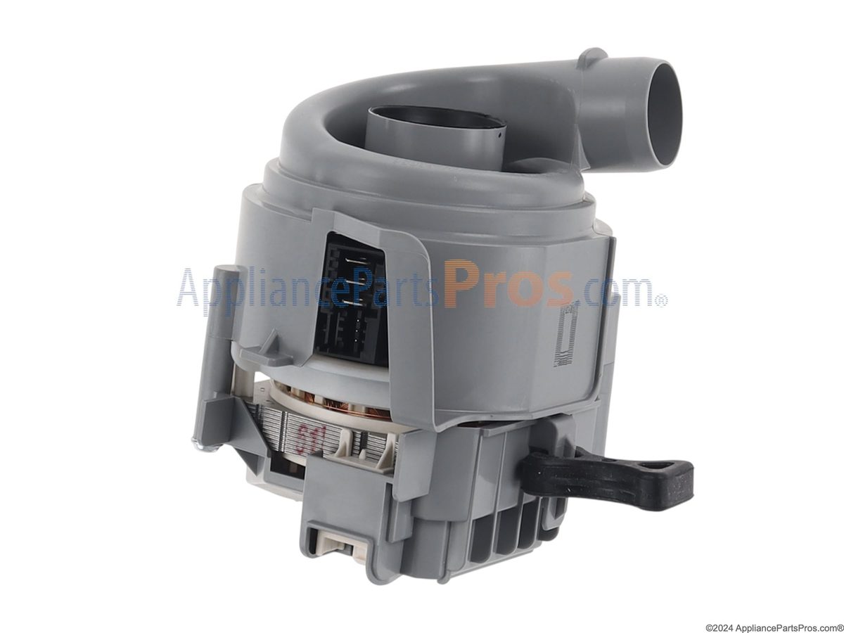 Bosch dishwasher circulation pump part photo, the component usually involved when E21 (circulation pump blocked or not running) appears