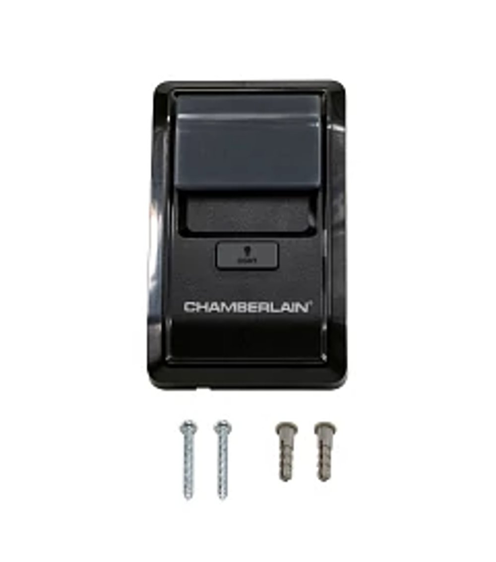 Craftsman opener code 3 flashes: wall control panel (Craftsman openers are built by Chamberlain Group; a generic Chamberlain Group part or opener image is shown)