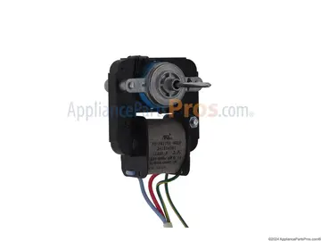 Electrolux refrigerator E5: example evaporator fan motor (part 241854301), representative part photo for this code