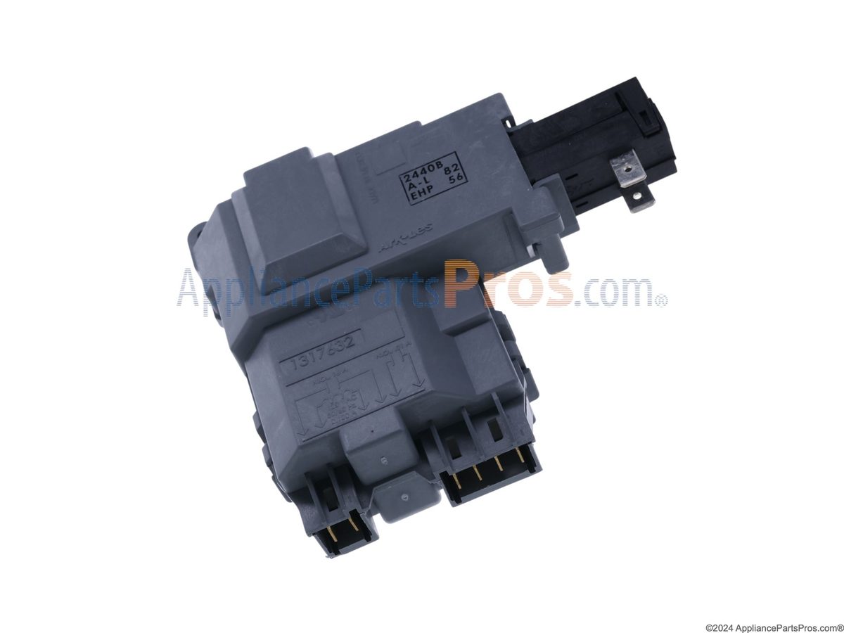 Frigidaire washer E44: example door lock assembly (part 131763256), representative part photo for this code