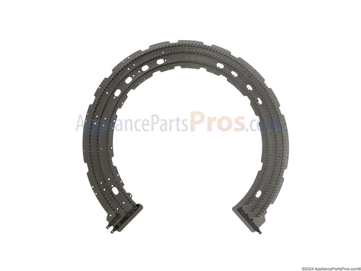GE dryer E05: example dryer heating element (part WE11M10001), representative part photo for this code