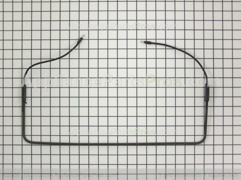 GE refrigerator Er 5: example defrost heater (part WR51X10015), representative part photo for this code