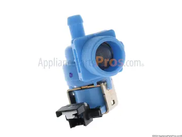 Kenmore dishwasher water inlet valve part photo, the component usually involved when F4E1 (fill problem (whirlpool-built)) appears