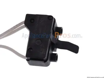 Kenmore dryer door switch part photo, the component usually involved when dE (door error (lg-built)) appears