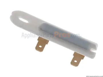 Kenmore dryer thermal fuse part photo, the component usually involved when F31 (moisture sensor / airflow fault (whirlpool-built)) appears