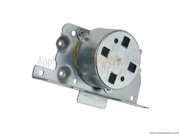 Kenmore range door latch part photo, the component usually involved when F90 (latch / lock motor fault) appears