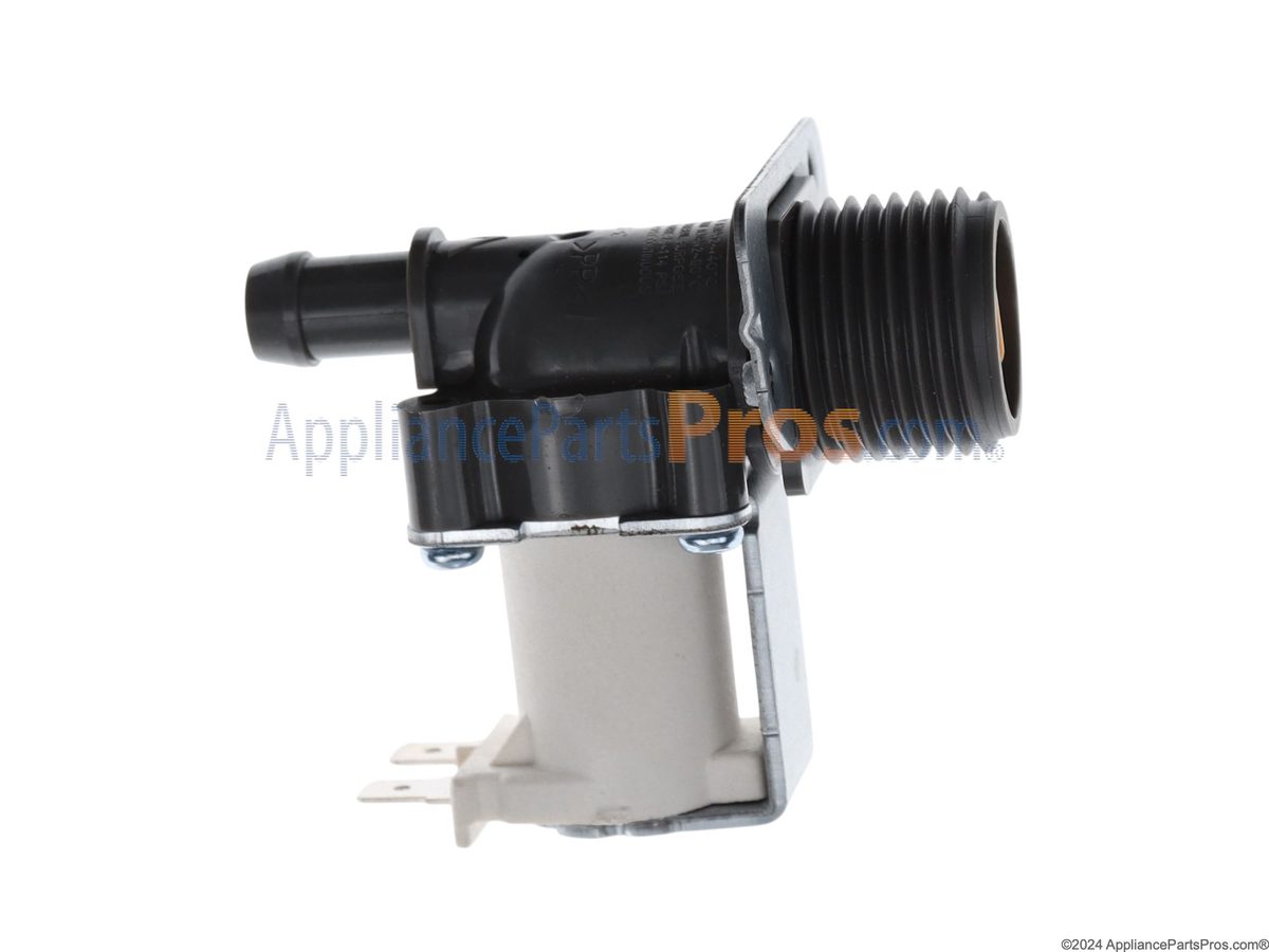 Kenmore washer water inlet valve part photo, the component usually involved when F8E1 (long fill (whirlpool-built)) appears