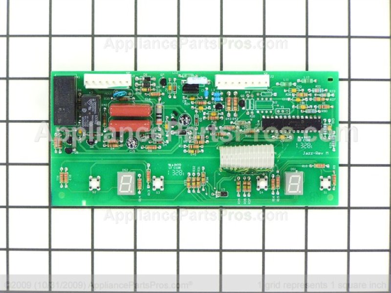 KitchenAid refrigerator Board Jazz (part number WPW10503278), the component to check for code E1