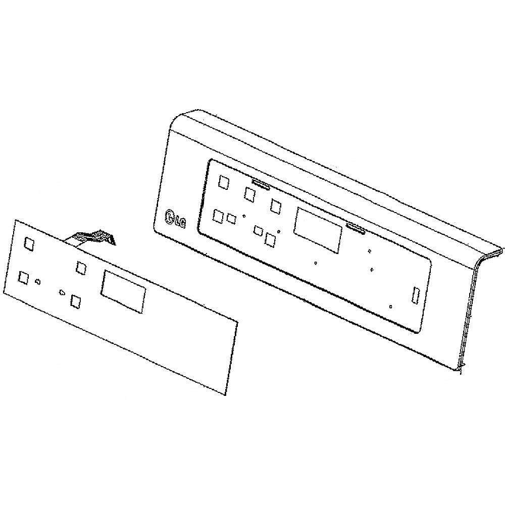 Touch control panel for an LG microwave, a part commonly involved in the F-3 code