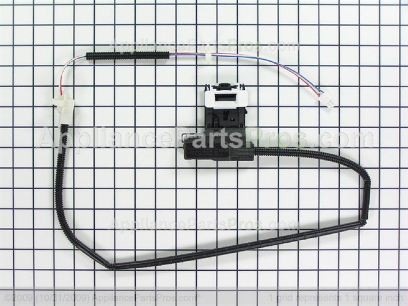 Maytag dryer Latch (part number W11307244), the component to check for code Loc (shared reference photo for this part type)