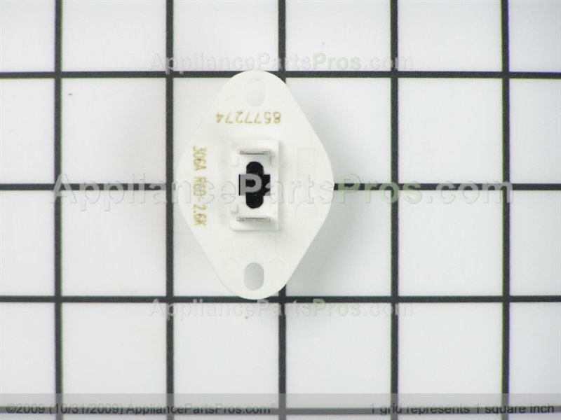 Maytag dryer Thermistor Dryer Exhust (part number WP8577274), the component to check for code F3 E3
