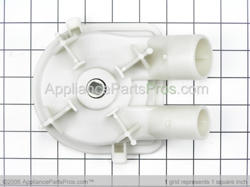 Maytag washer Pump Assembly (part number WP3363394), the component to check for code F21 (shared reference photo for this part type)