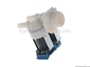 Stand-in photo of a washer water inlet valve part (Bosch-made, used because the photo source does not list Miele parts) for the Miele F53 water inlet / waterproof system fault fault