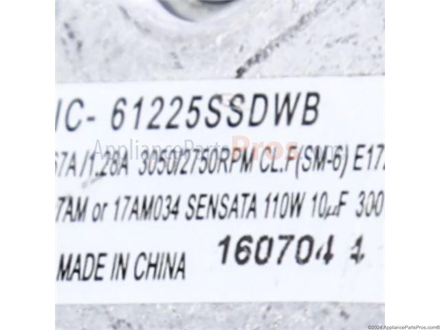Samsung Dishwasher Sump Assembly (part DD82-01246A), shown as the reference photo for code tE