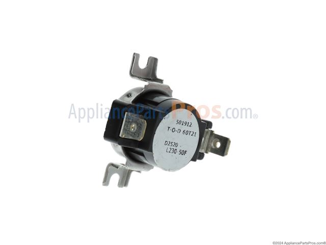 Samsung Dryer High Limit Thermostat (part DC47-00017A), shown as the reference photo for code HC