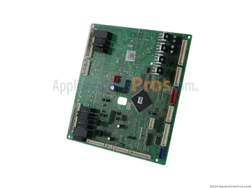 Samsung Refrigerator Main Control Board Assembly (part DA92-00233D), shown as the reference photo for code 85E