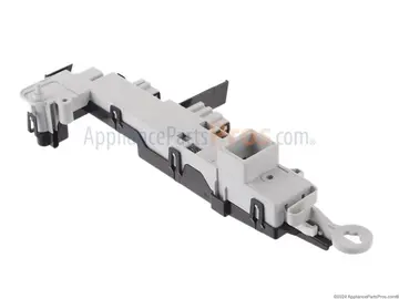 Samsung Washer Door Lock Switch Assembly (part DC64-00519B), shown as the reference photo for code dC