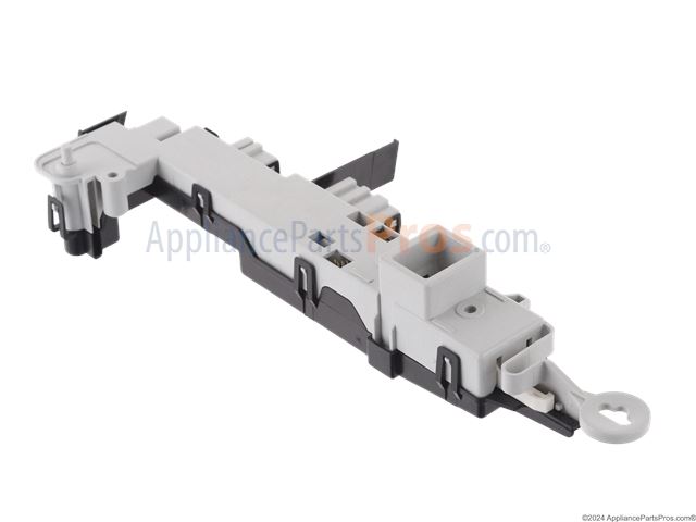 Samsung Washer Door Lock Switch Assembly (part DC64-00519B), shown as the reference photo for code dC