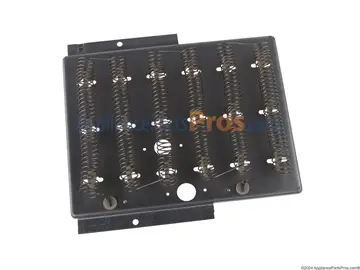 Representative Speed Queen dryer part photo (a heating element unit); the specific component for E7 (motor fault) was not photographed separately