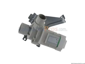 Speed Queen washer drain pump part photo, the component usually involved when Em (motor fault) appears