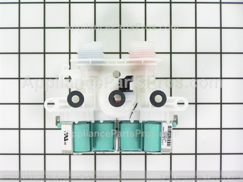 Whirlpool washer Valve (part number W11165546), the component to check for code F0 E4